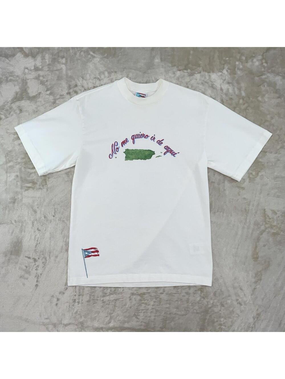 Bad Bunny "No me quiero ir de aqui” T-Shirt (S) Exclusive Puerto Rico Merch DtMf